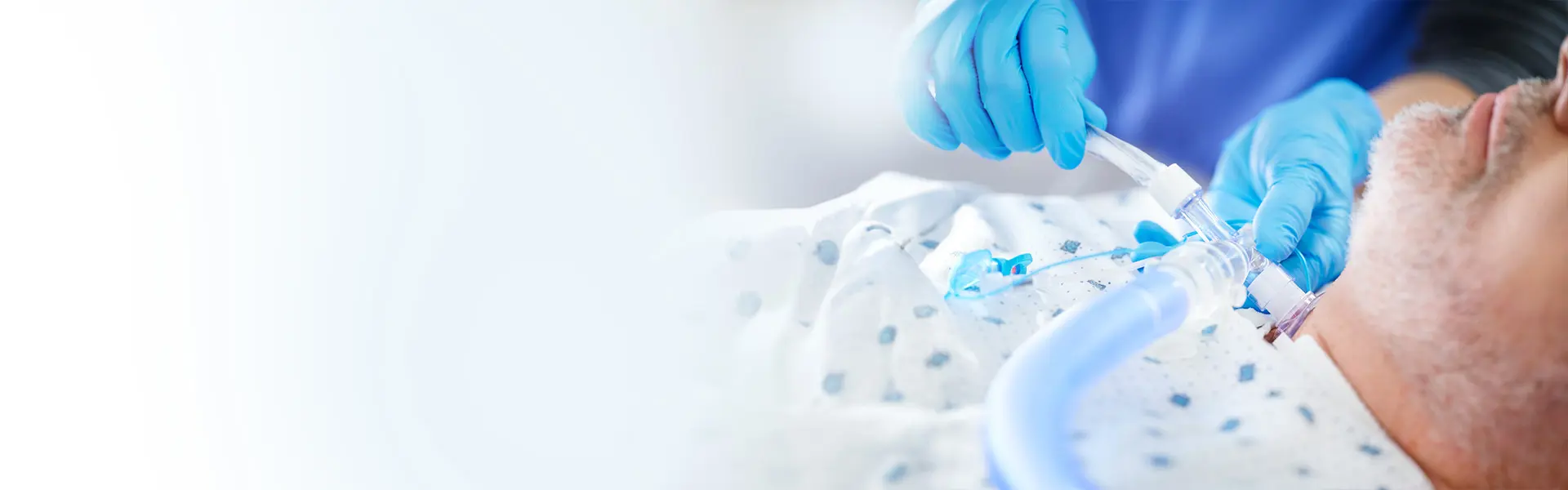 patient with tracheostomy tube